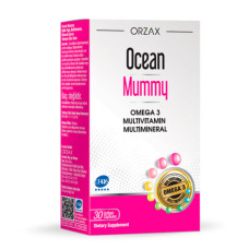 Мультивітамінний та мультимінеральний комплекс для вагітних Orzax Ocean Mummy Omega 3, 30 капсул